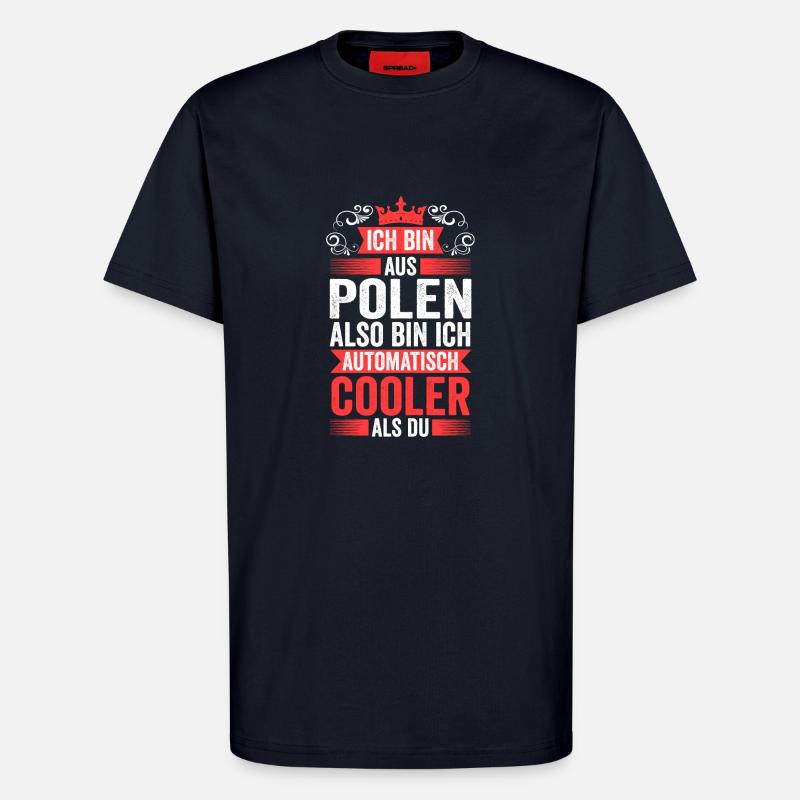 Pole Polnisch Polen - T-Shirt - made by SPREAD - DARK NAVY