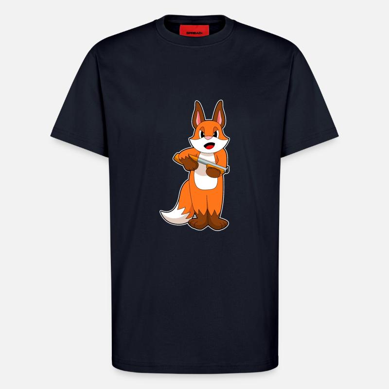 Fuchs Schrotflinte - T-Shirt - made by SPREAD - DARK NAVY