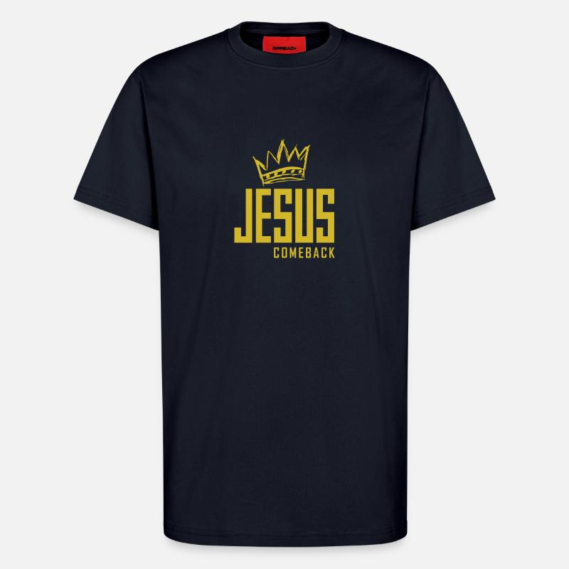 Jesus Comeback – Dein Glaubens-Statement! - T-Shirt - made by SPREAD - DARK NAVY