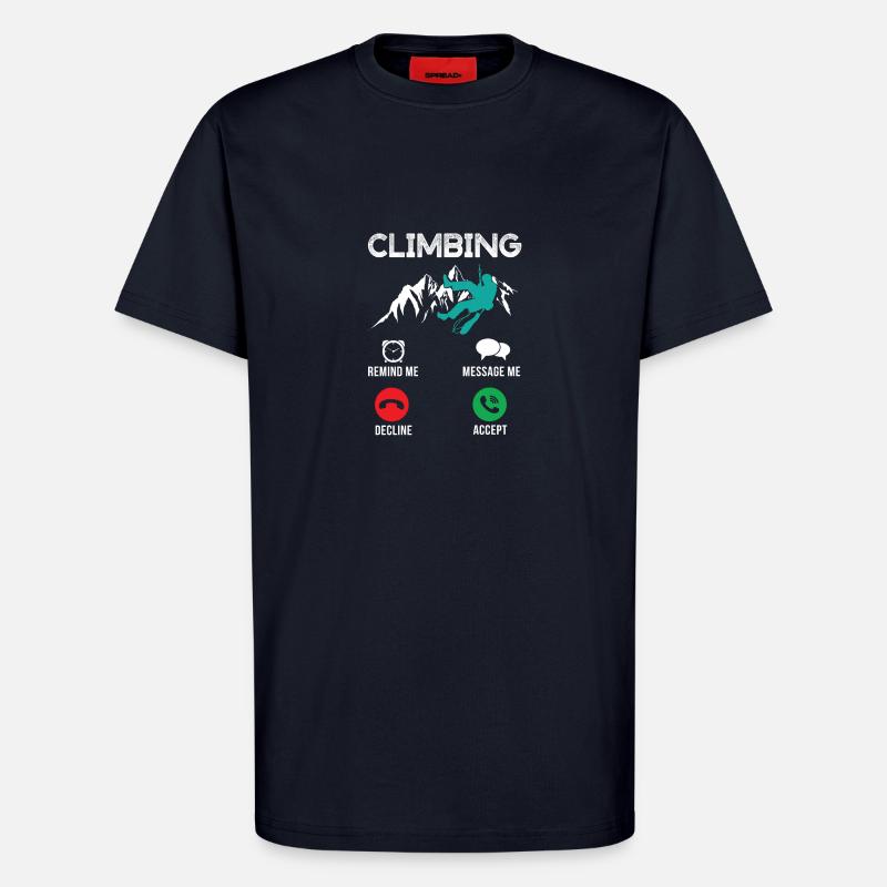 Climbing Gets Climbers - T-Shirt - made by SPREAD - DARK NAVY