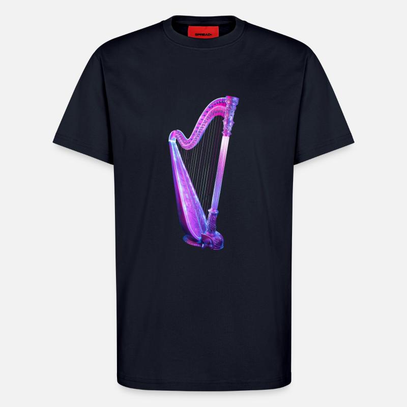Harfe - T-Shirt - made by SPREAD - DARK NAVY