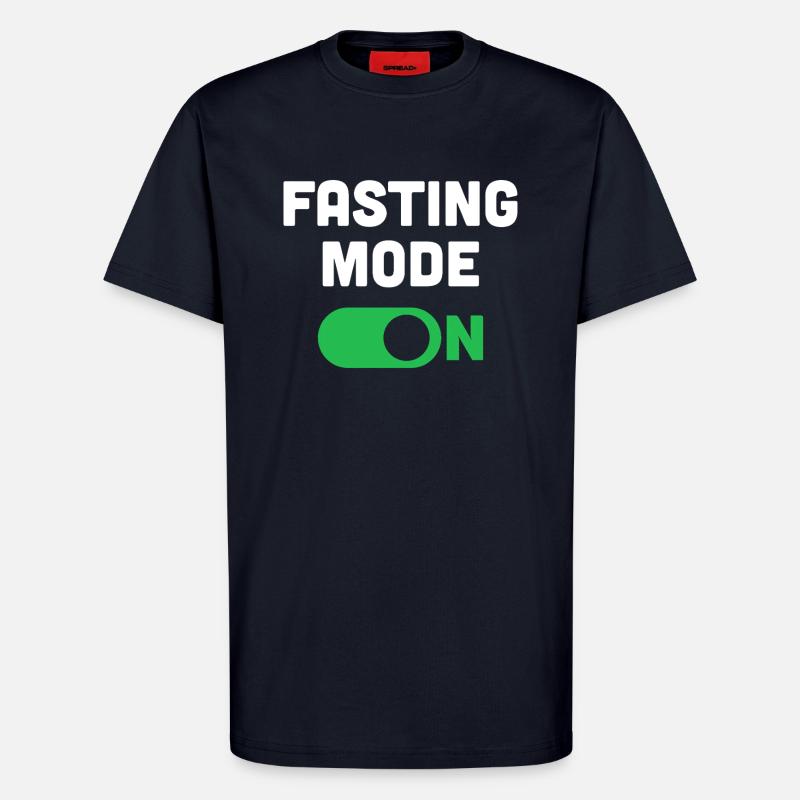 Mode de jeûne activé - T-shirt bio décontracté fabriqué en UE - DARK NAVY