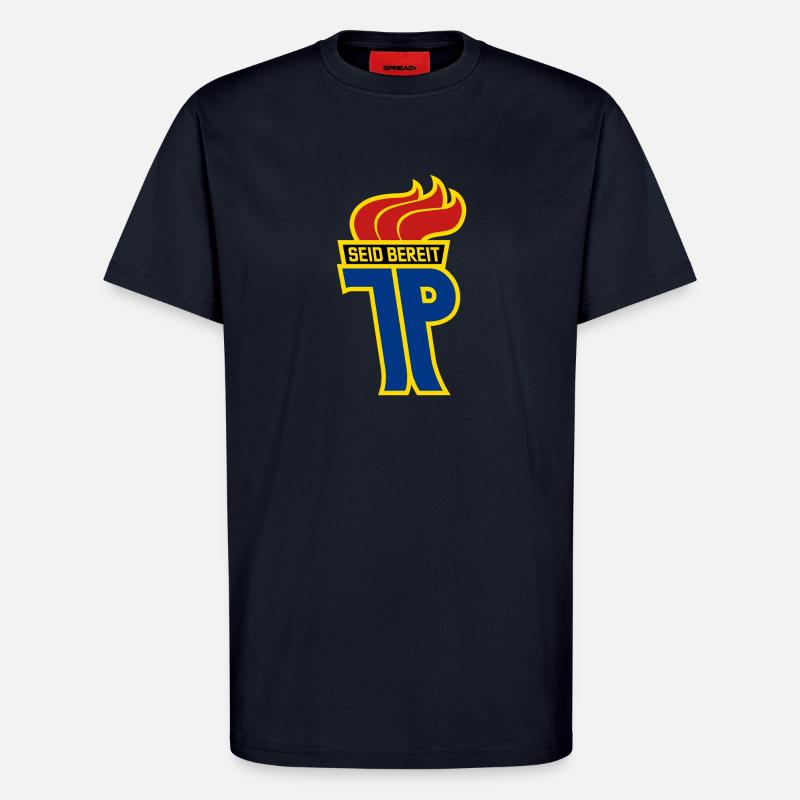 JP - Junge Pioniere Logo - T-Shirt - made by SPREAD - DARK NAVY