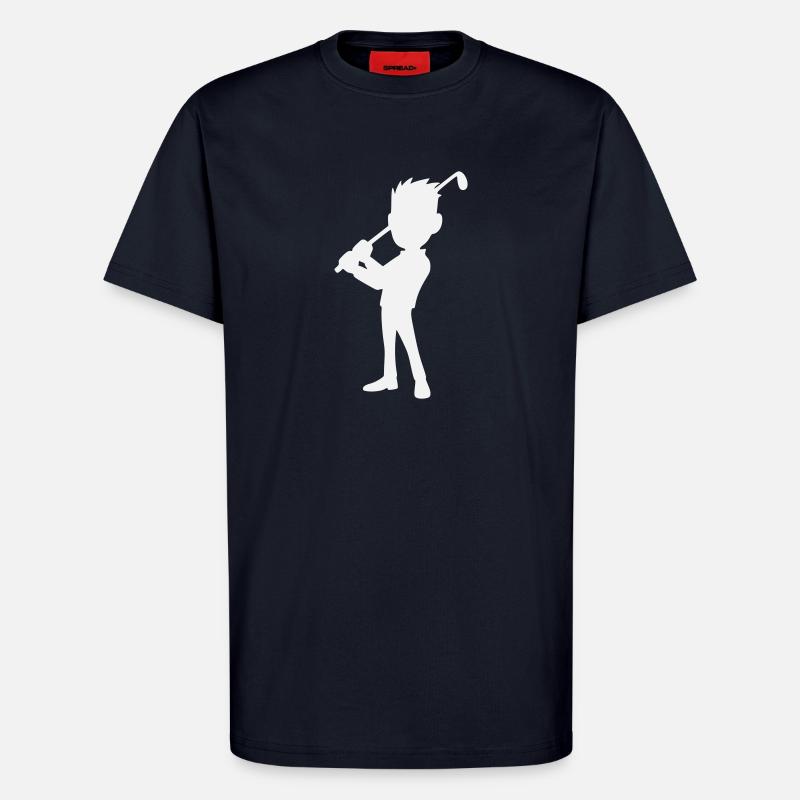 Golf Design, Golfer Silhouette - T-Shirt - made by SPREAD - DARK NAVY