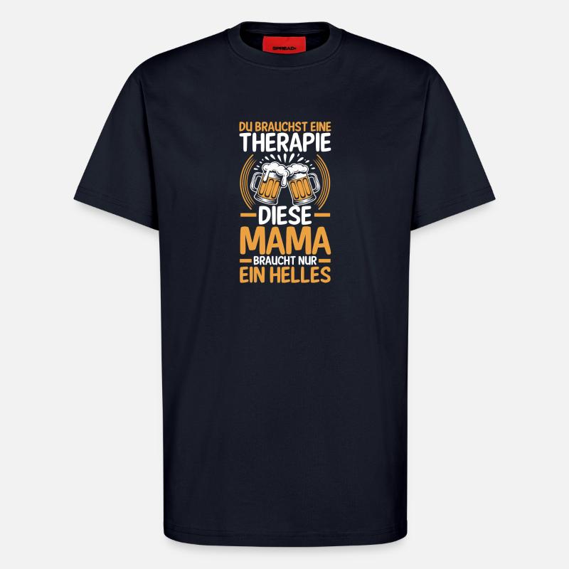 Bier Bierliebhaberin Mutter Mama - T-Shirt - made by SPREAD - DARK NAVY