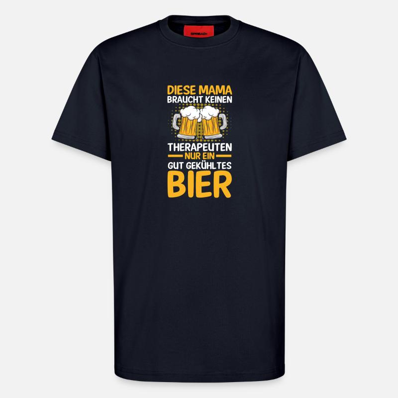 Bier Bierliebhaberin Mutter Mama - T-Shirt - made by SPREAD - DARK NAVY
