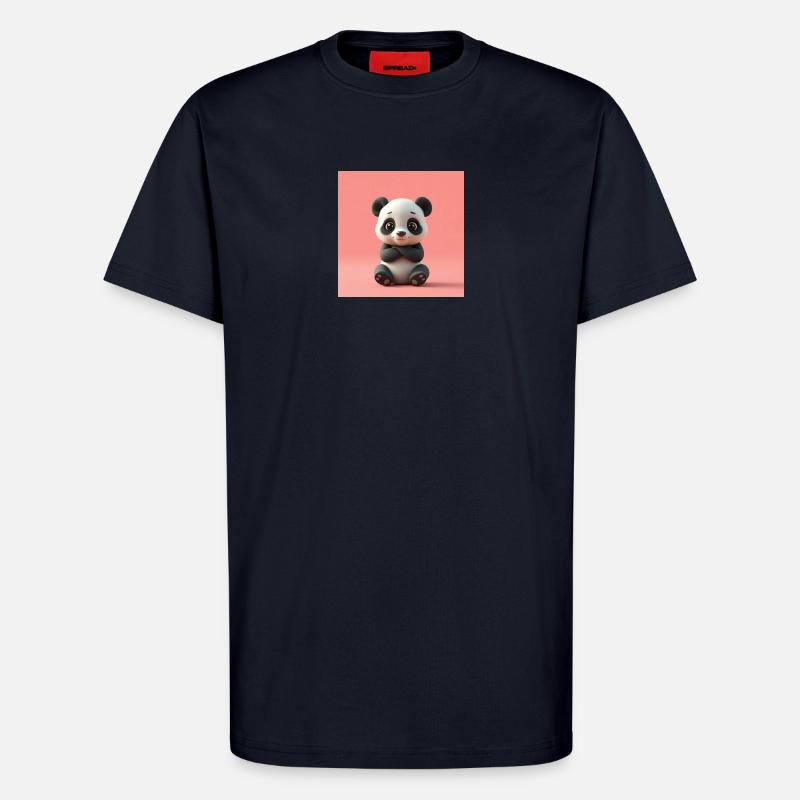 Panda mit Cartoon-Effekt - T-Shirt - made by SPREAD - DARK NAVY