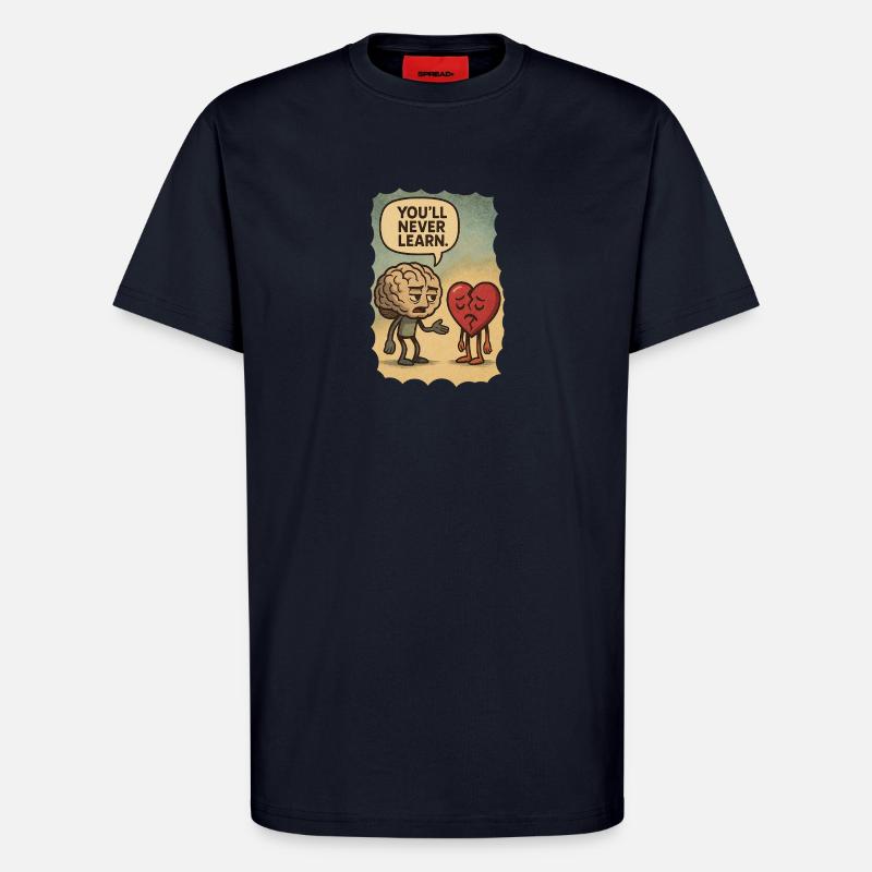 Heart over Head - T-Shirt - made by SPREAD - DARK NAVY