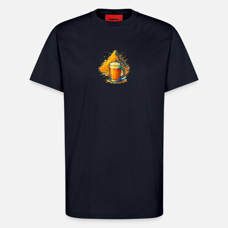 Gipfelbier Farbexplosion - T-Shirt - made by SPREAD - DARK NAVY