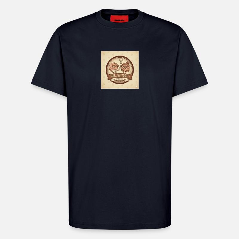 Ich irre mich - Duo Brain - T-Shirt - made by SPREAD - DARK NAVY