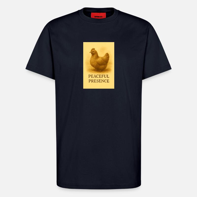 Stille Hühnerpräsenz - T-Shirt - made by SPREAD - DARK NAVY