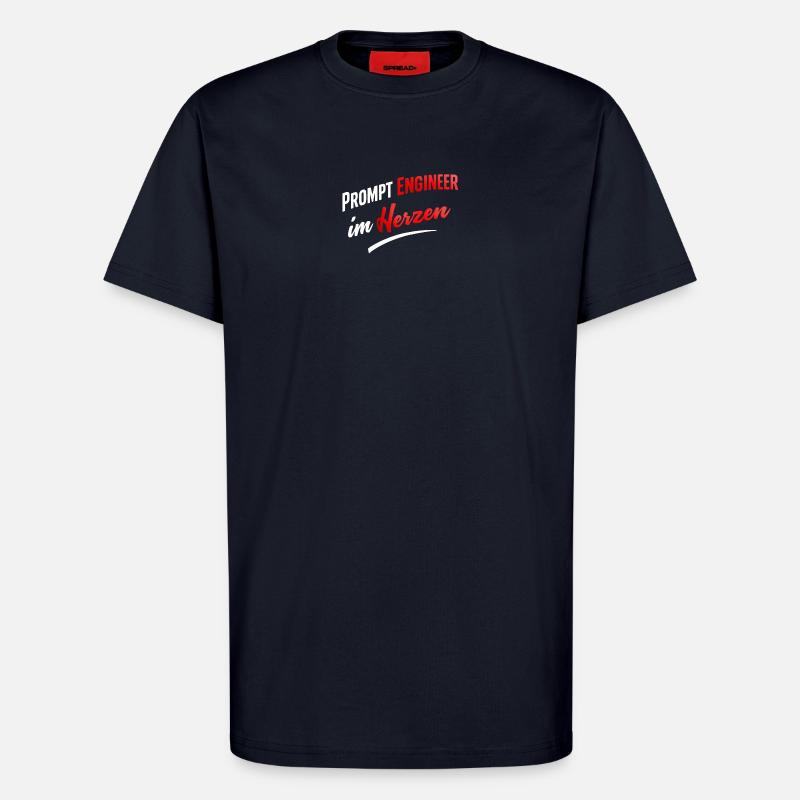 Prompt Engineer im Herzen  - T-Shirt - made by SPREAD - DARK NAVY