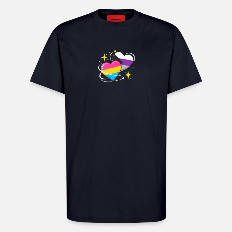 Panromantischer Demisexueller - T-Shirt - made by SPREAD - DARK NAVY