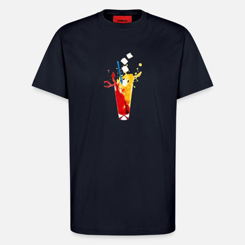 summer drink freezing cold - T-Shirt - made by SPREAD - DARK NAVY