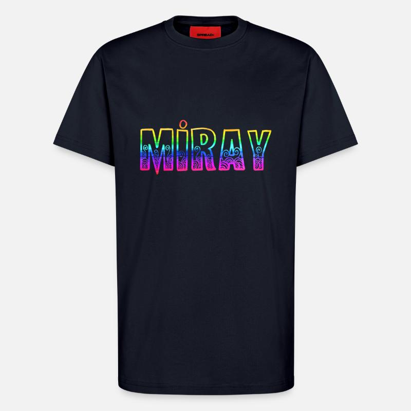 miray rs regenbogen - T-Shirt - made by SPREAD - DARK NAVY