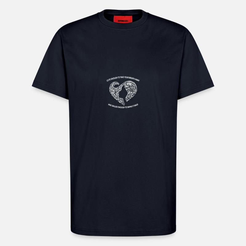 Krankenschwester Krankenpflegerin Geschenk - T-Shirt - made by SPREAD - DARK NAVY