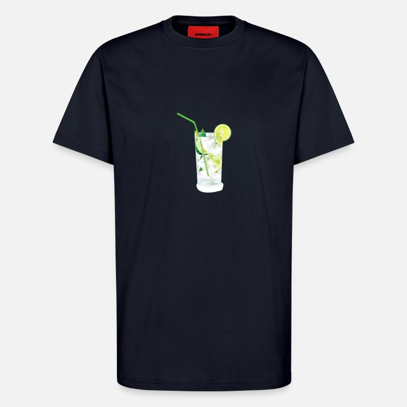Caipirinha Cocktail - T-Shirt - made by SPREAD - DARK NAVY