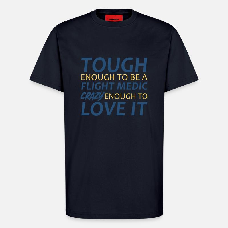Flight Paramedic Crazy Luftrettung - T-Shirt - made by SPREAD - DARK NAVY
