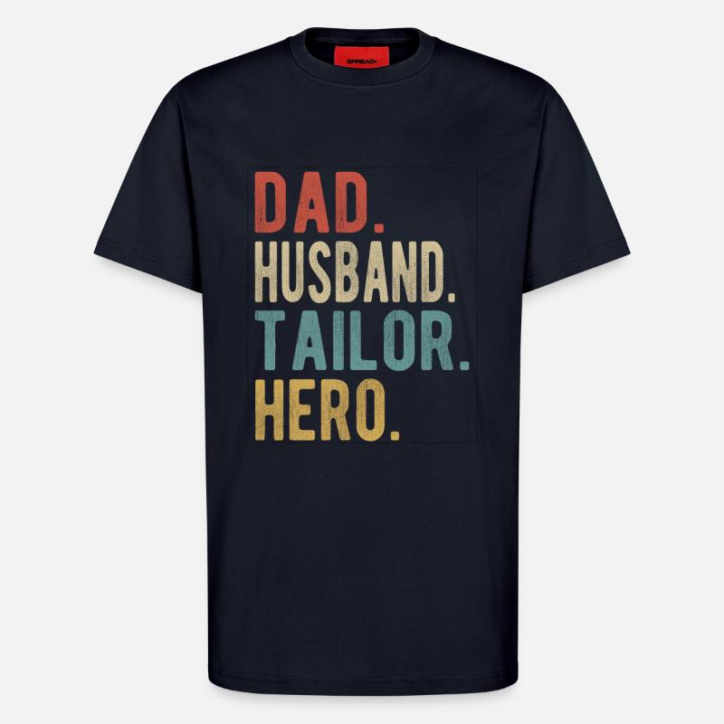 Schneider Papa Ehemann Held - T-Shirt - made by SPREAD - DARK NAVY