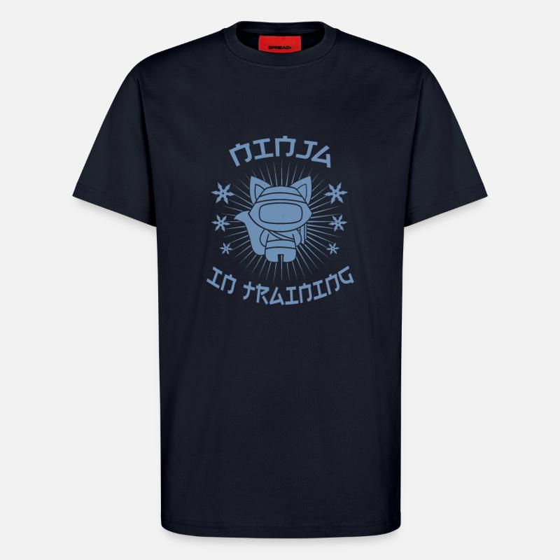 Ninja katze Ninja in Training - T-Shirt - made by SPREAD - DARK NAVY