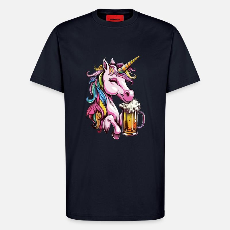 Unicorn - T-Shirt - made by SPREAD - DARK NAVY