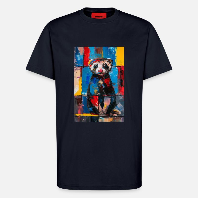 Frettchen - T-Shirt - made by SPREAD - DARK NAVY
