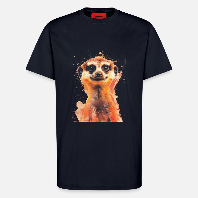Erdmännchen - T-Shirt - made by SPREAD - DARK NAVY