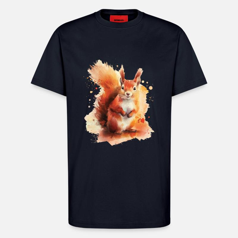 Eichhörnchen - T-Shirt - made by SPREAD - DARK NAVY