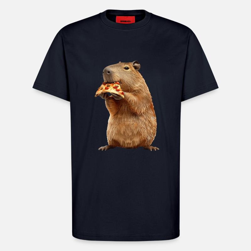 Capybara - T-Shirt - made by SPREAD - DARK NAVY