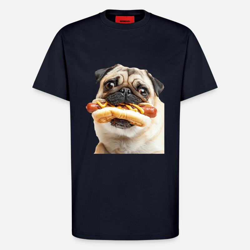 Mops - T-Shirt - made by SPREAD - DARK NAVY