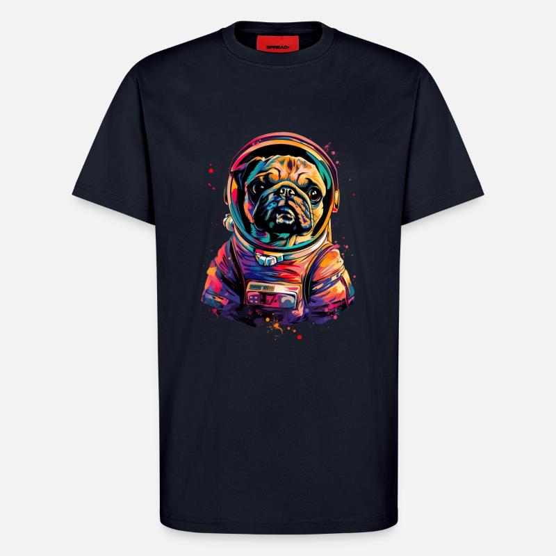 Mops - T-Shirt - made by SPREAD - DARK NAVY