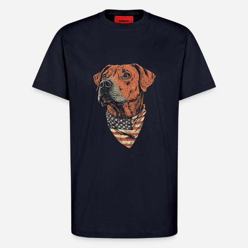 Rhodesian Ridgeback - T-Shirt - made by SPREAD - DARK NAVY