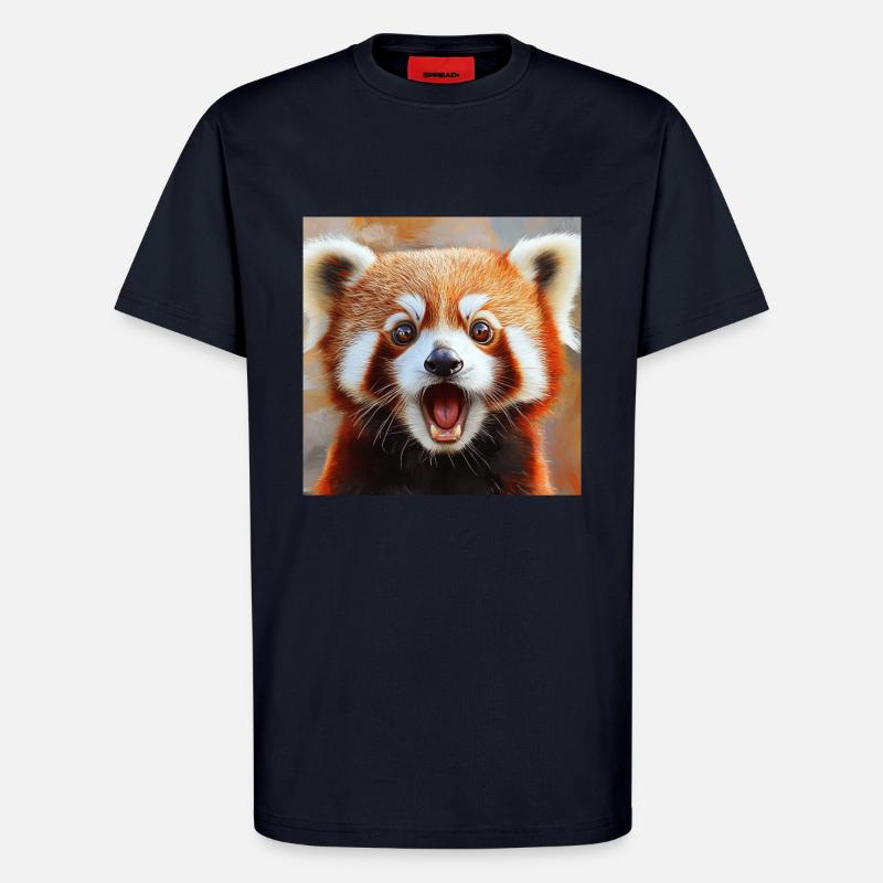 Roter Panda - T-Shirt - made by SPREAD - DARK NAVY