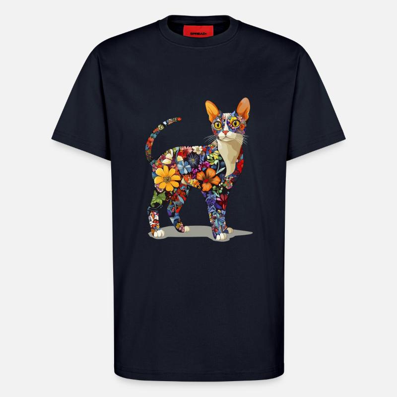 Devon Rex - T-Shirt - made by SPREAD - DARK NAVY