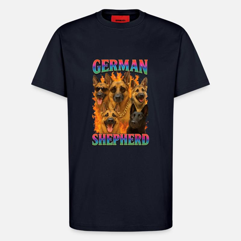 Deutscher Schäferhund - T-Shirt - made by SPREAD - DARK NAVY