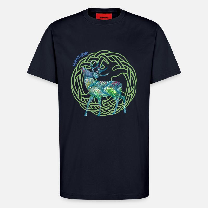 hirsch durathror e 115 - T-Shirt - made by SPREAD - DARK NAVY