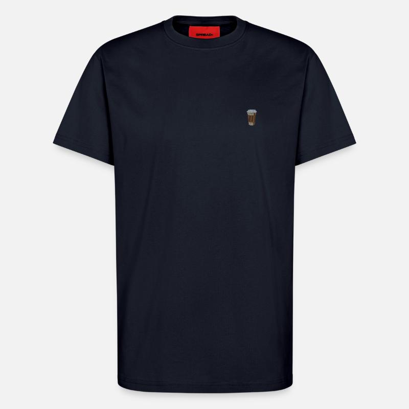 Kaffeebecher bestickt - T-Shirt - made by SPREAD - DARK NAVY