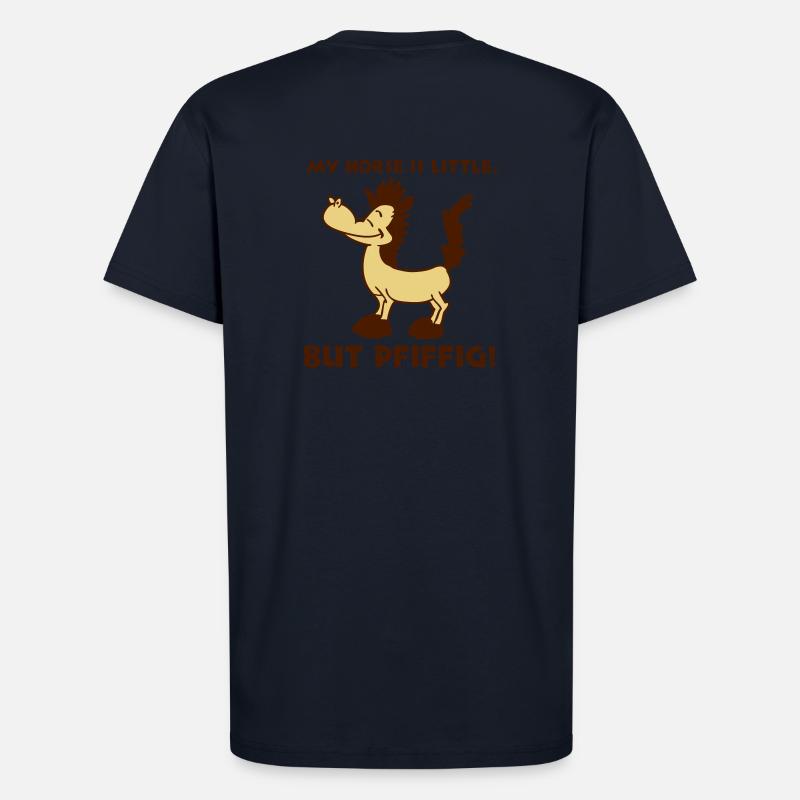 Petit mais intelligent - T-shirt bio décontracté fabriqué en UE - DARK NAVY