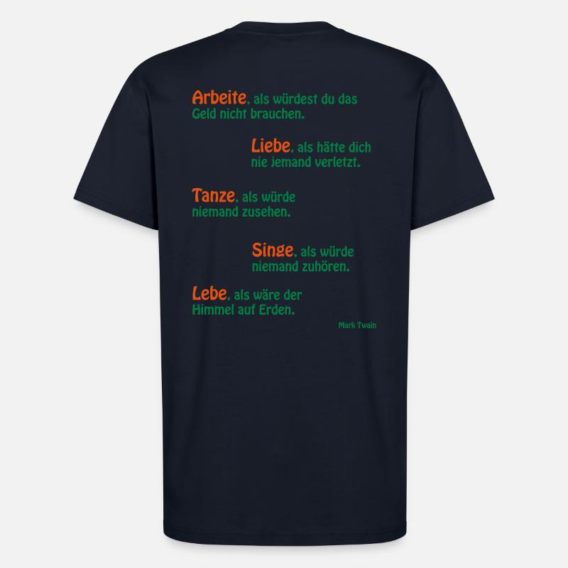Mark Twain - T-Shirt - made by SPREAD - DARK NAVY
