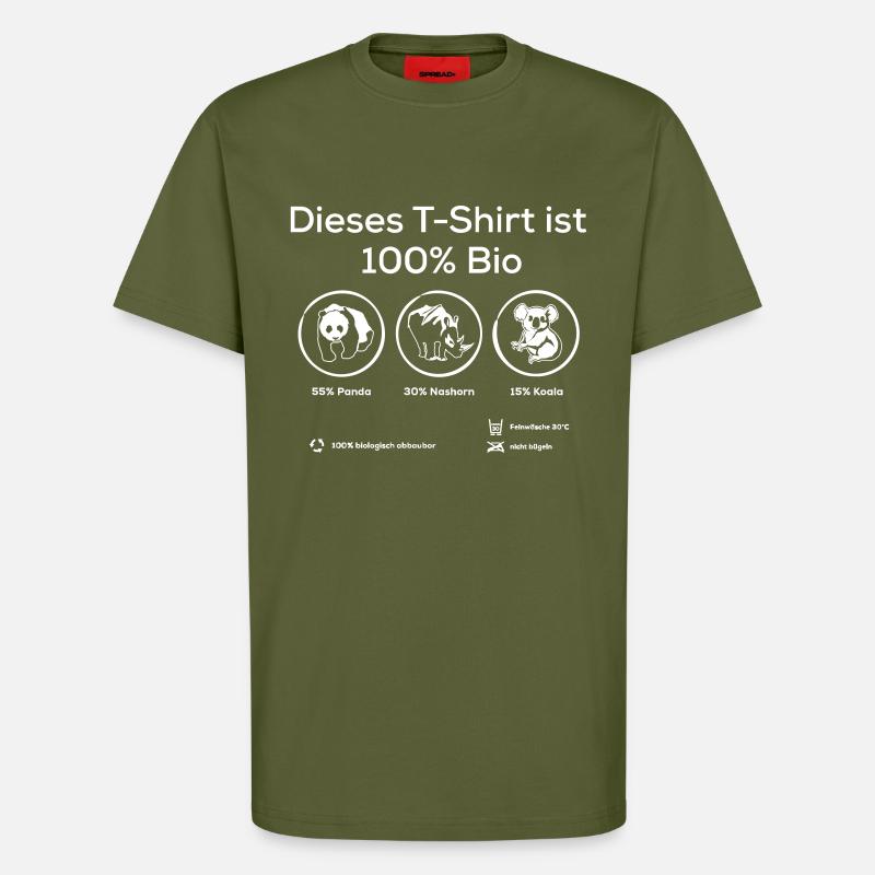 100% Bio - T-Shirt - made by SPREAD - MOSS GREEN