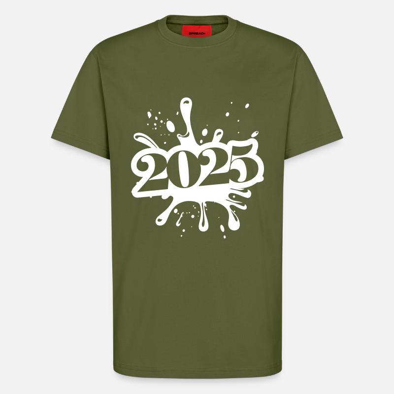 2025 klecks - T-Shirt - made by SPREAD - MOSS GREEN