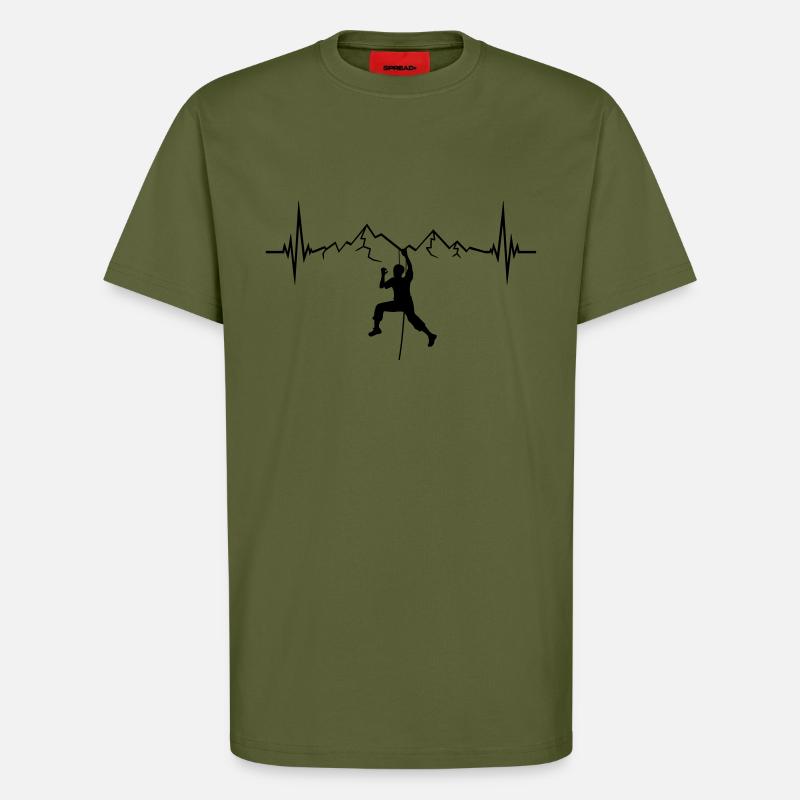 177777 - T-shirt bio décontracté fabriqué en UE - MOSS GREEN