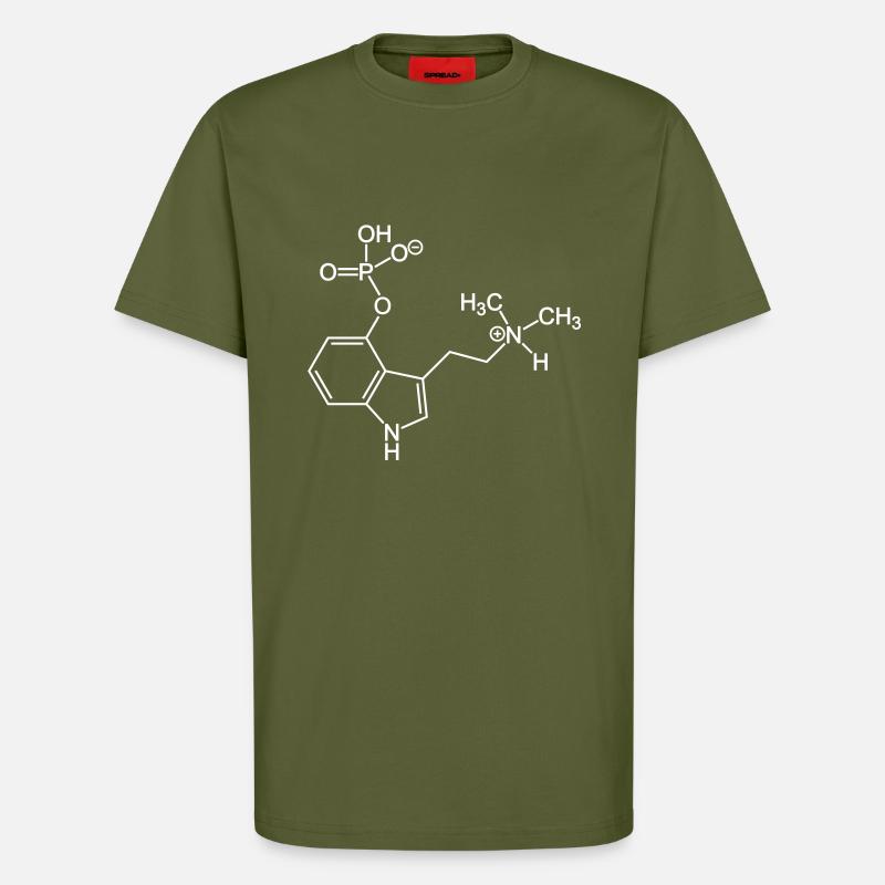 psilocybin - T-Shirt - made by SPREAD - MOSS GREEN