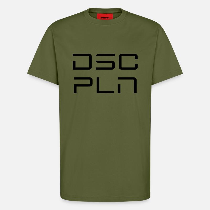 DSCPLN - T-shirt bio décontracté fabriqué en UE - MOSS GREEN