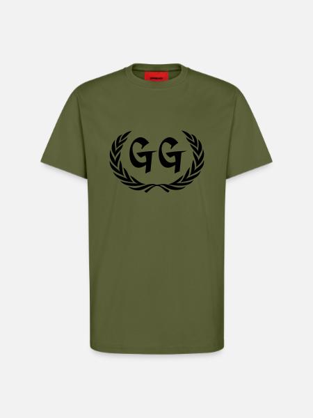 gg - T-shirt bio décontracté fabriqué en UE - MOSS GREEN