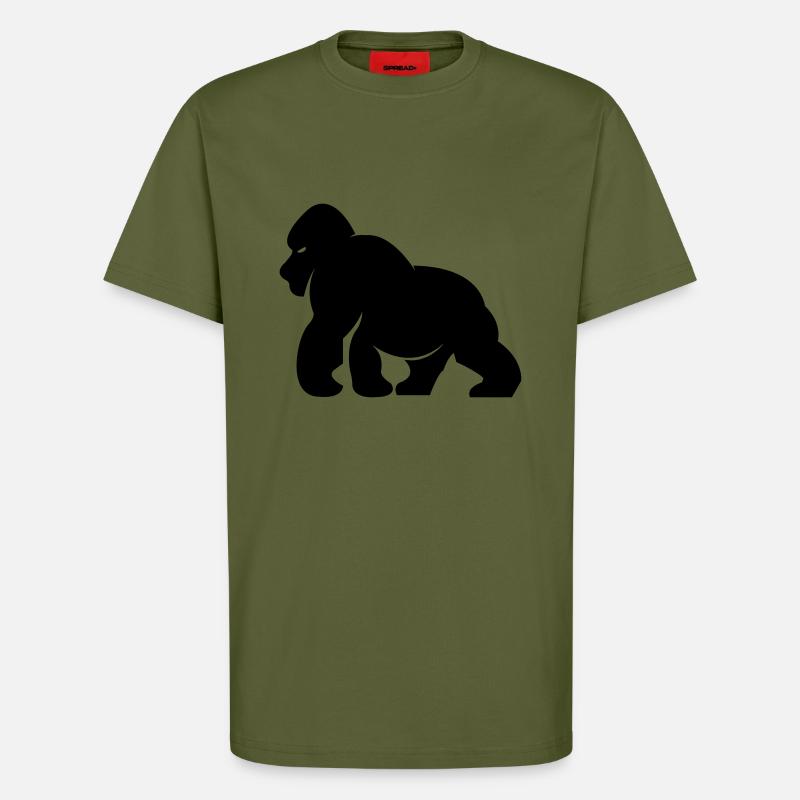 gorilla_01 - T-Shirt - made by SPREAD - MOSS GREEN