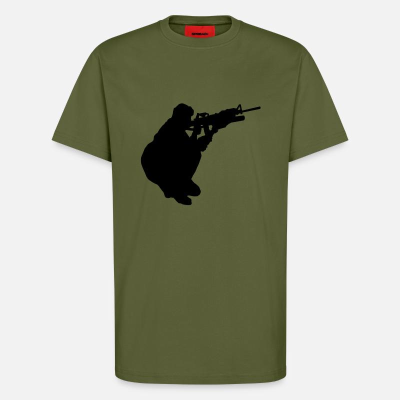 militär - T-Shirt - made by SPREAD - MOSS GREEN