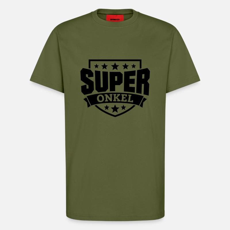 Super Onkel - T-Shirt - made by SPREAD - MOSS GREEN