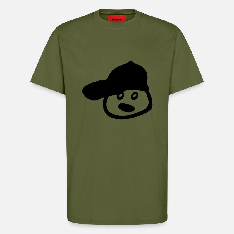 Boy in Cap - T-Shirt - made by SPREAD - MOSS GREEN