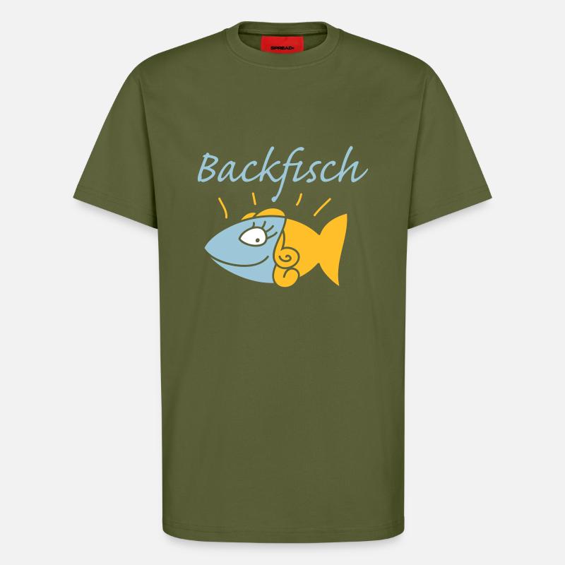 Backfisch - T-Shirt - made by SPREAD - MOSS GREEN